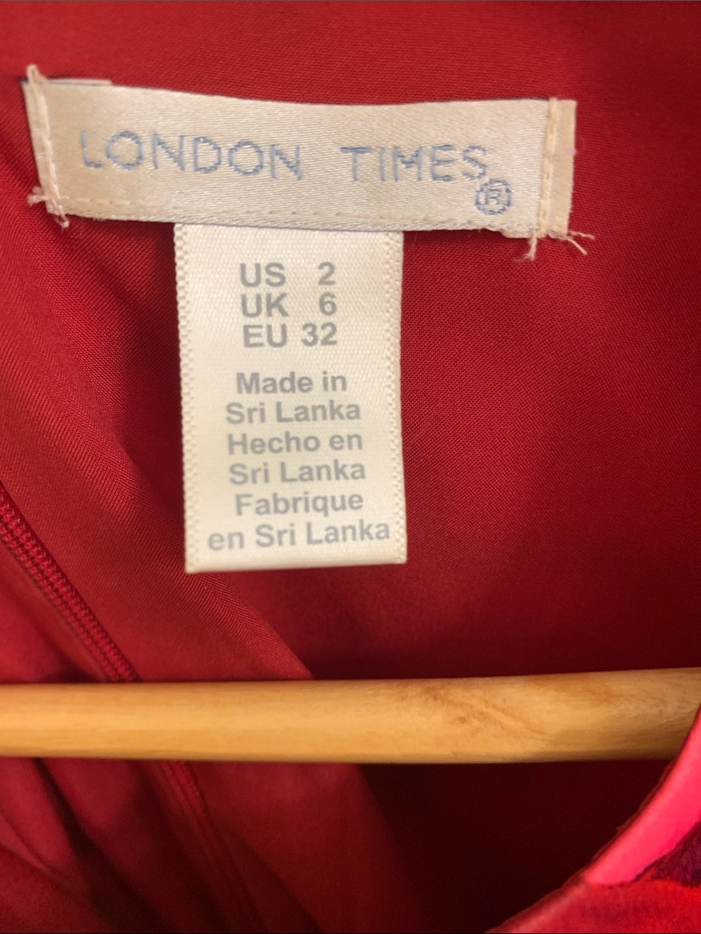 London Times Pink & Red Floral Tie-Waist Maxi Dress - Picture 2 of 2